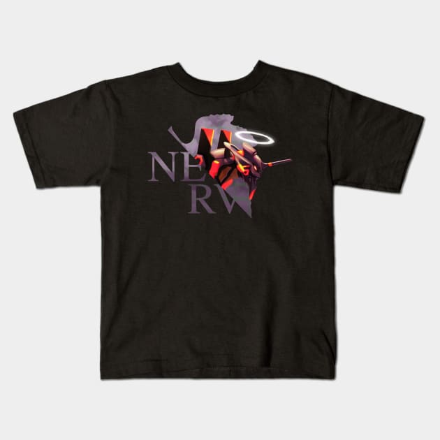 Eva-01 Berzerk Nerv Kids T-Shirt by luisdsanchez